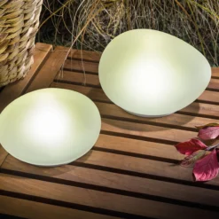 Solar Glas-Leuchtsteine im 2er-Set