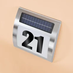 Solar Hausnummernleuchte Wave, warmweiß