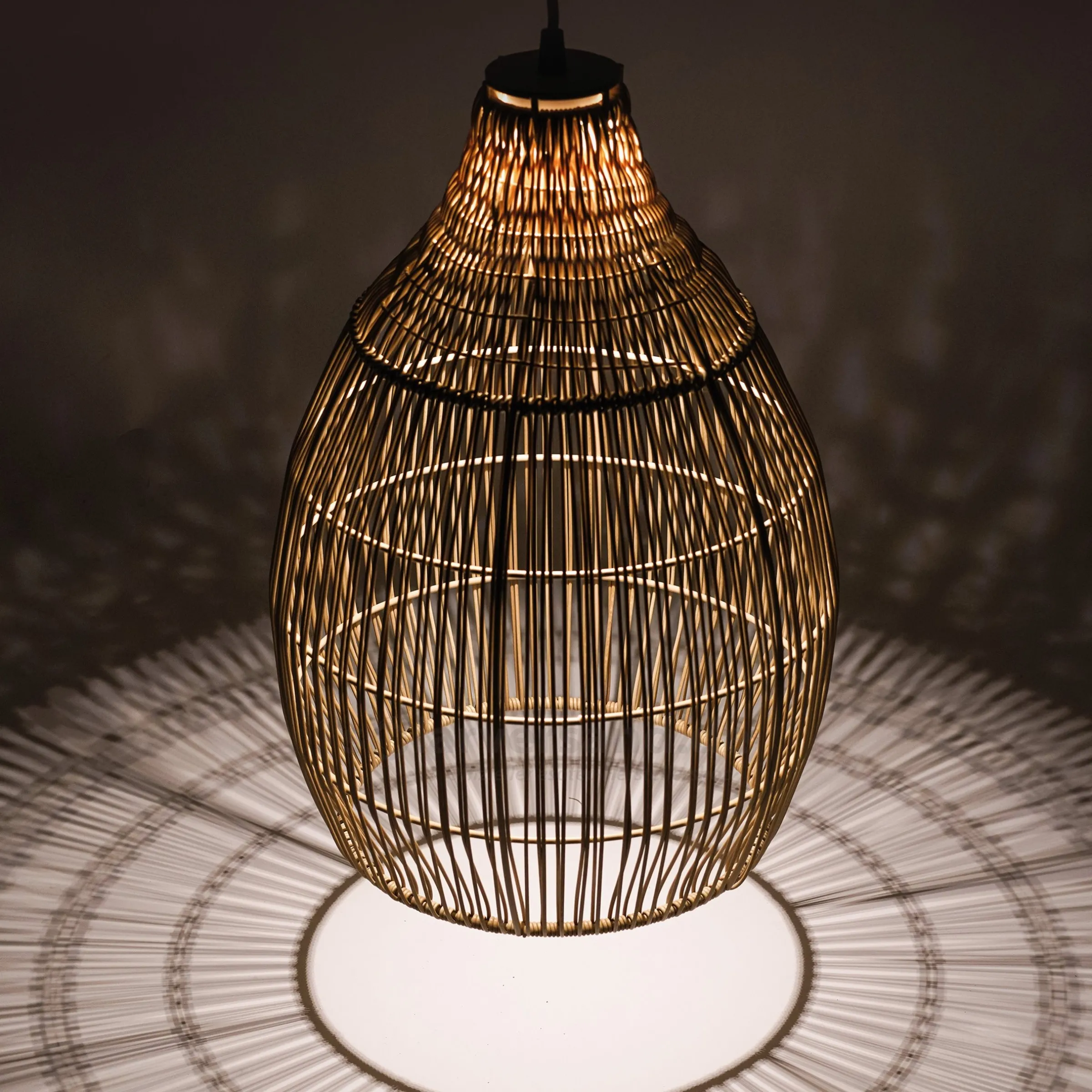 Solar Hängeleuchte Kairo im Boho-Stil