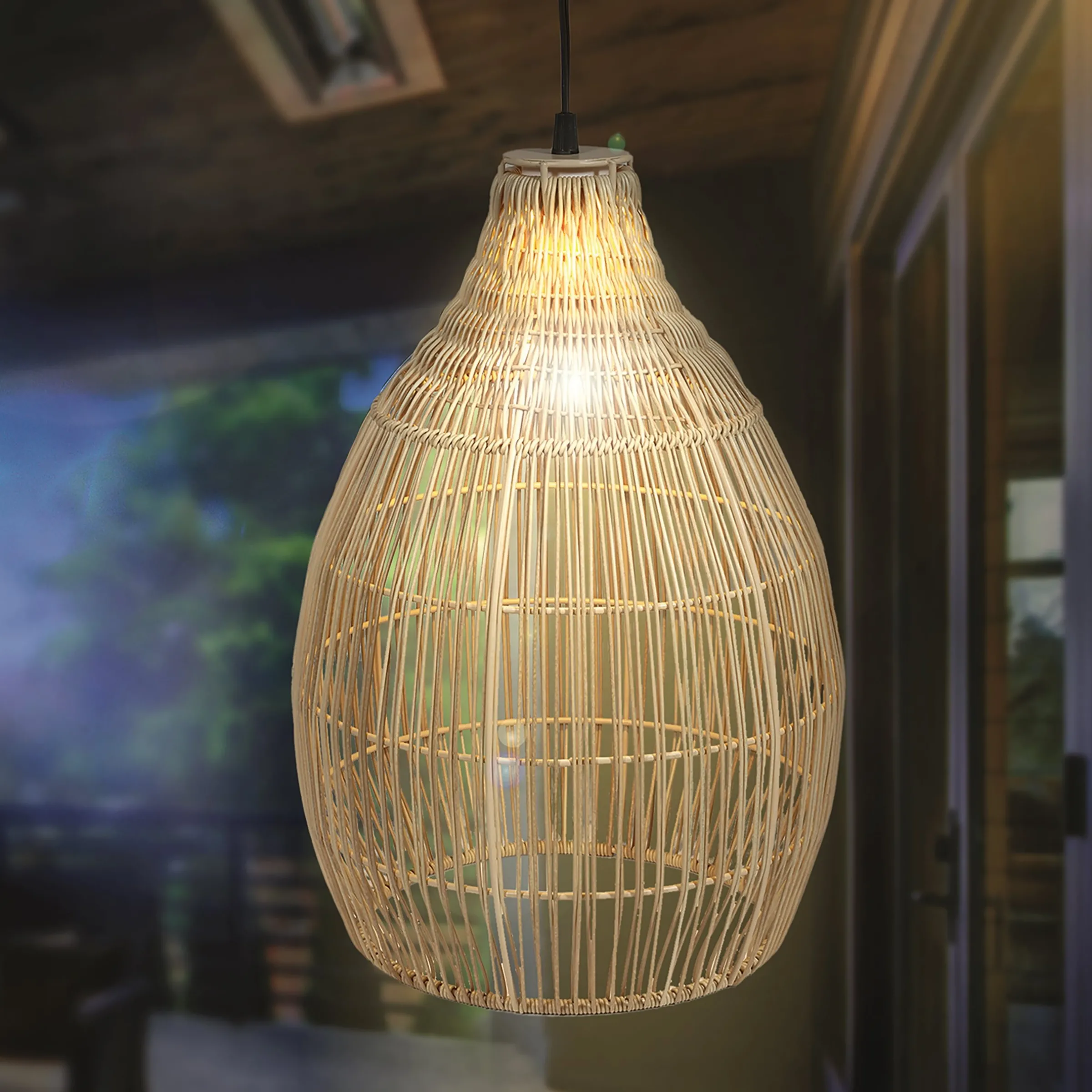 Solar Hängeleuchte Kairo im Boho-Stil