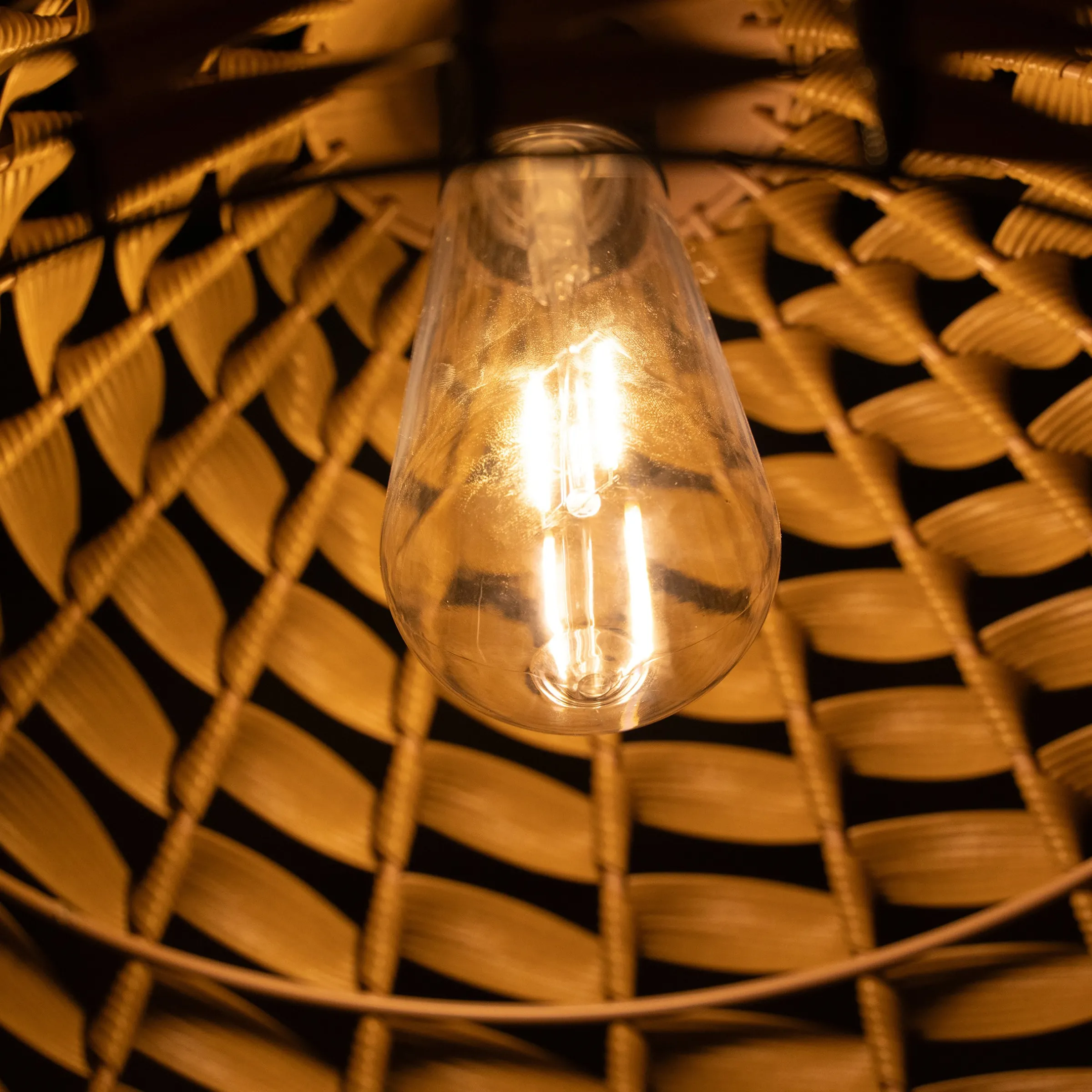 Solar Hängeleuchte Shinara warmweiß