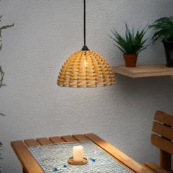 Solar Hängeleuchte Shinara warmweiß