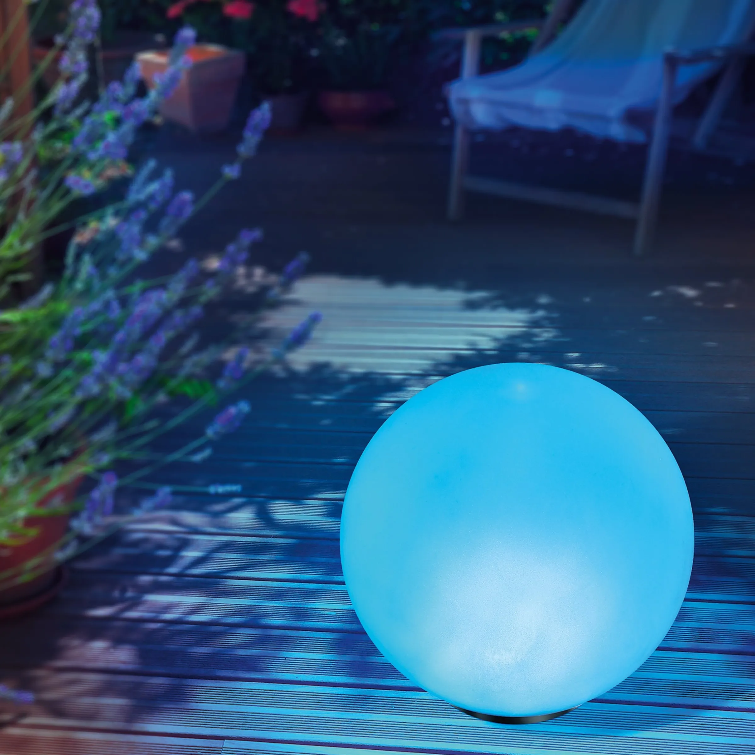 Solarkugel Basic ⌀ 30 cm mit 7 Lichtfarben