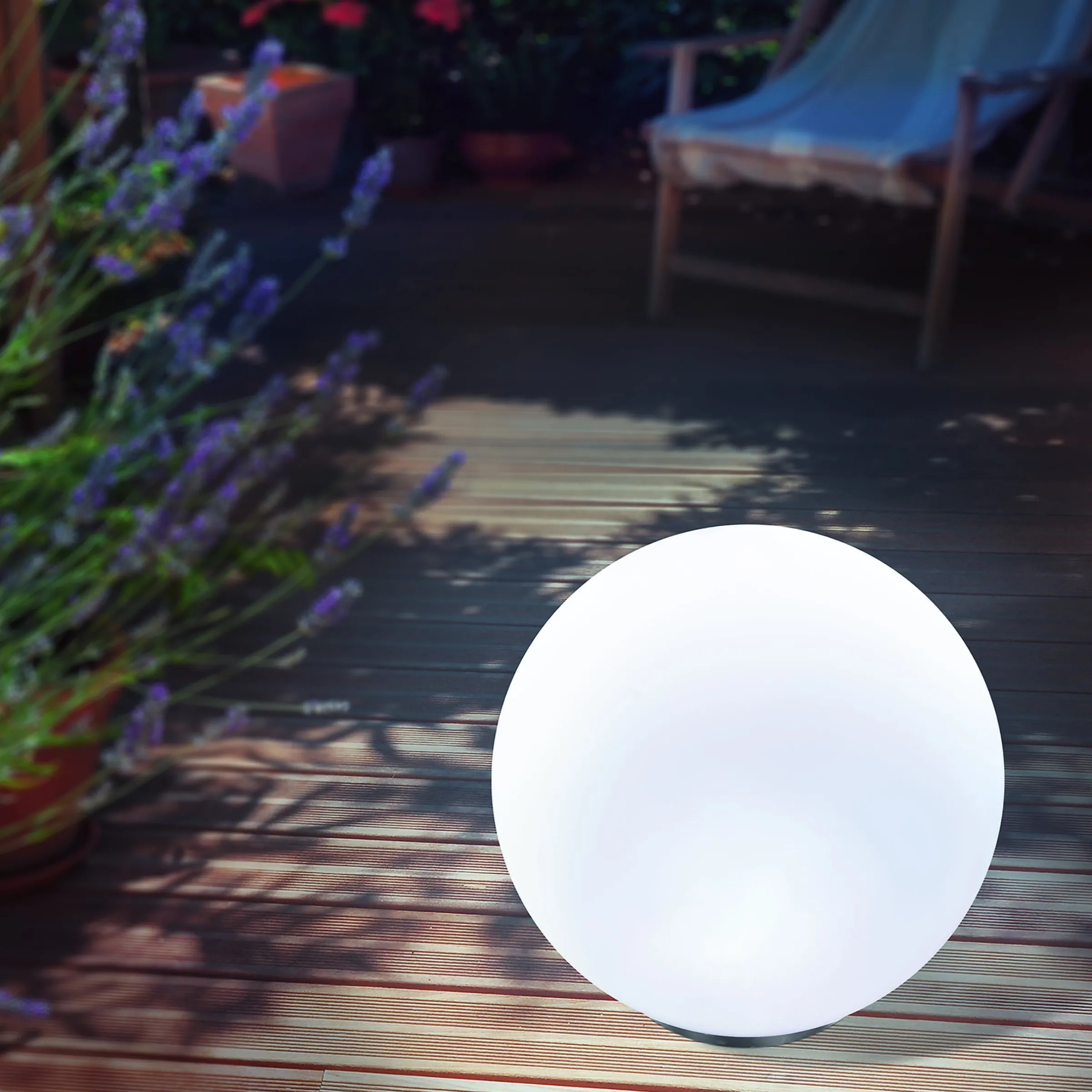 Solarkugel Basic ⌀ 30 cm mit 7 Lichtfarben