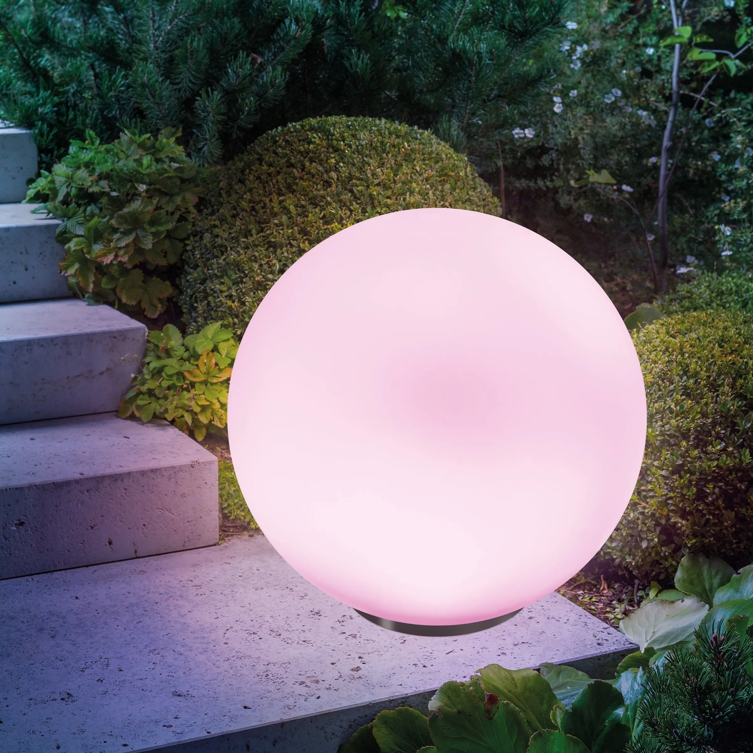 Solarkugel Basic ⌀ 50 cm mit 7 Lichtfarben