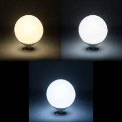 Solarkugel ⌀ 30 cm mit Edelstahl-Standfuß und Fernbedienung