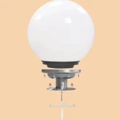 Solarkugel ⌀ 30 cm mit Edelstahl-Standfuß und Fernbedienung