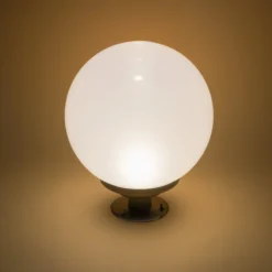 Solarkugel ⌀ 30 cm mit Edelstahl-Standfuß und Fernbedienung