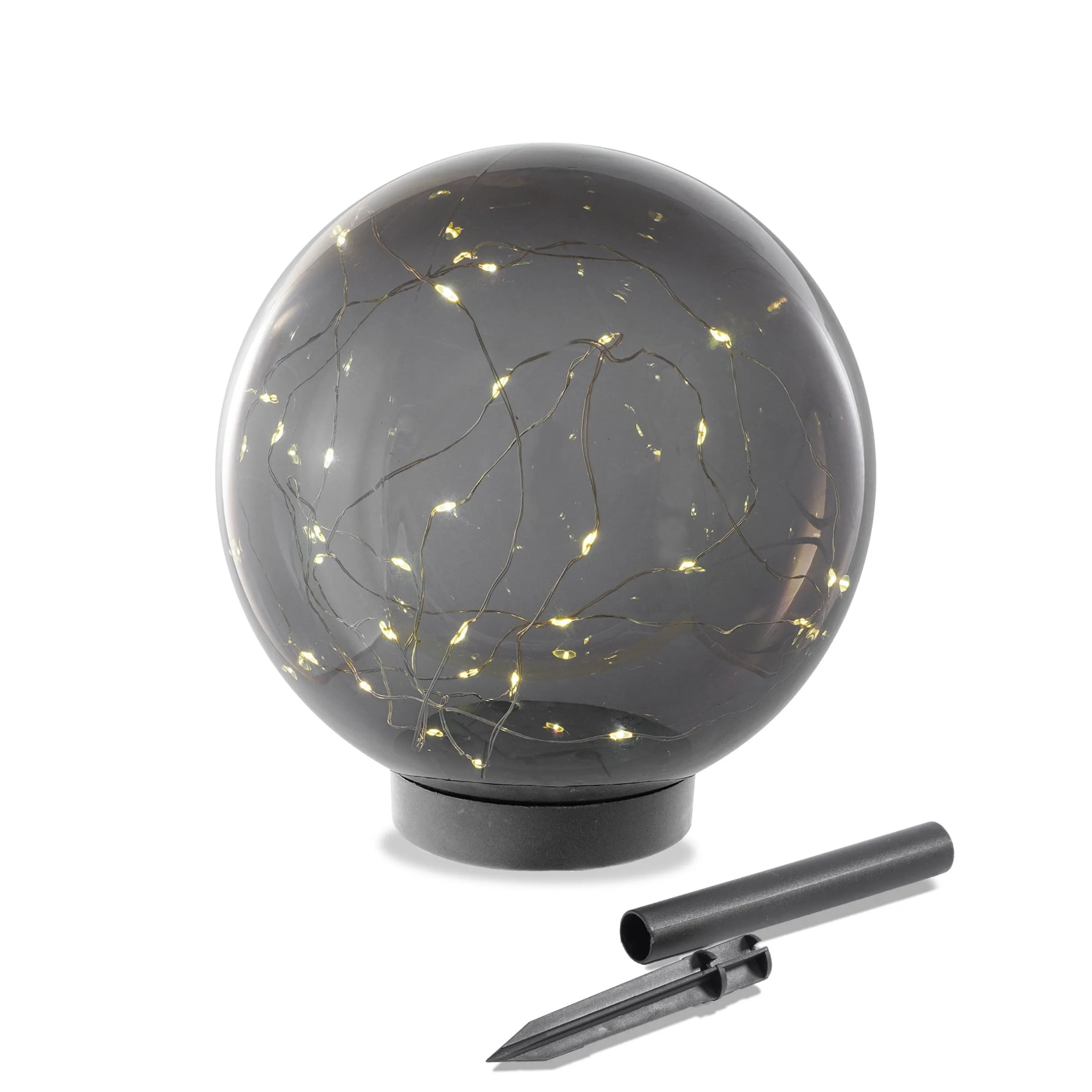 Solarkugel Kyran ⌀ 20 cm mit 30 LEDs