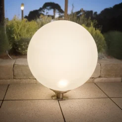 Solarkugel Liana ⌀ 50 cm mit Edelstahlfuß und Fernbedienung