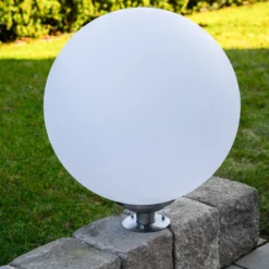 Solarkugel Liana ⌀ 50 cm mit Edelstahlfuß und Fernbedienung