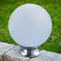 Solarkugel Liana ⌀ 30 cm mit Edelstahlfuß und Fernbedienung
