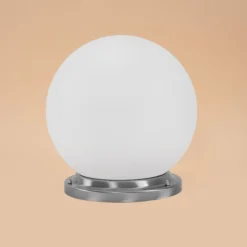 Solarkugel Liana ⌀ 30 cm mit Edelstahlsockel und Fernbedienung