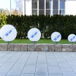 Solarkugel Liana ⌀ 40 cm mit Edelstahlfuß und Fernbedienung