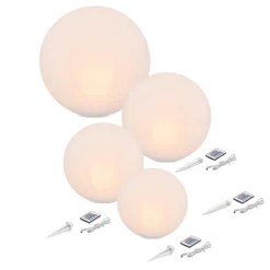 Solarkugeln Siena im 4er-Set - ⌀ 20 bis 50 cm
