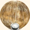 Solarkugel Ribbed-Ball ⌀ 26 cm in Sandsteinoptik