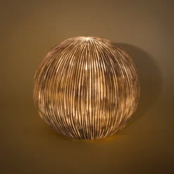 Solarkugel Ribbed-Ball ⌀ 26 cm in Sandsteinoptik