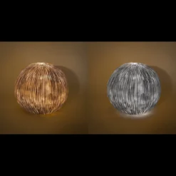 Solarkugel Ribbed-Ball ⌀ 26 cm in Sandsteinoptik