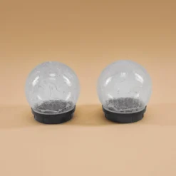 Solarkugel-Set Lichterzauber ⌀ 15 cm in Bruchglasoptik
