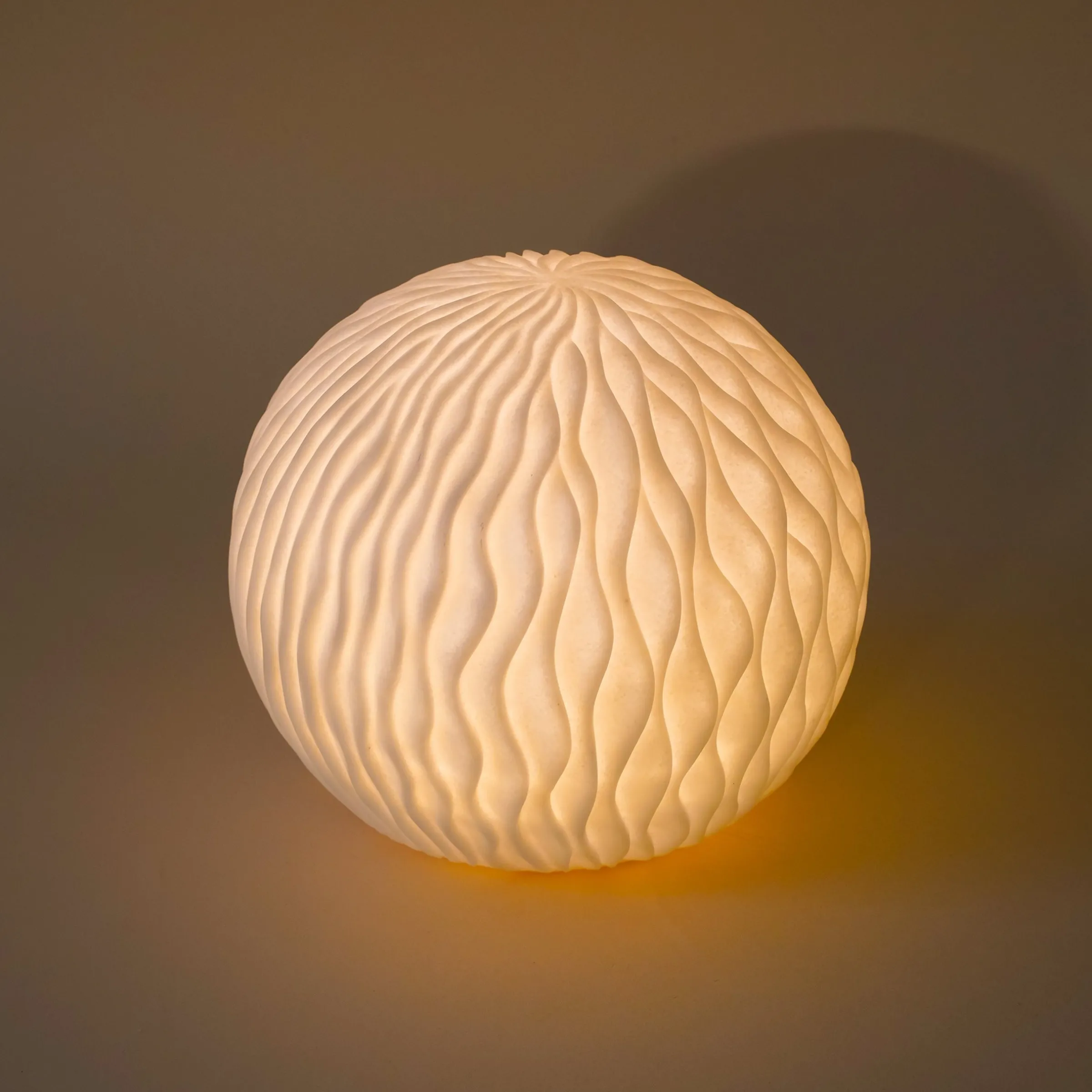 Solarkugel Wave-Ball ⌀ 25 cm in Sandsteinoptik