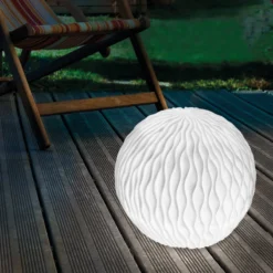 Solarkugel Wave-Ball ⌀ 25 cm in Sandsteinoptik