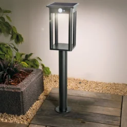 Solar Laternen-Standleuchte Termoli 66 cm mit Sensor