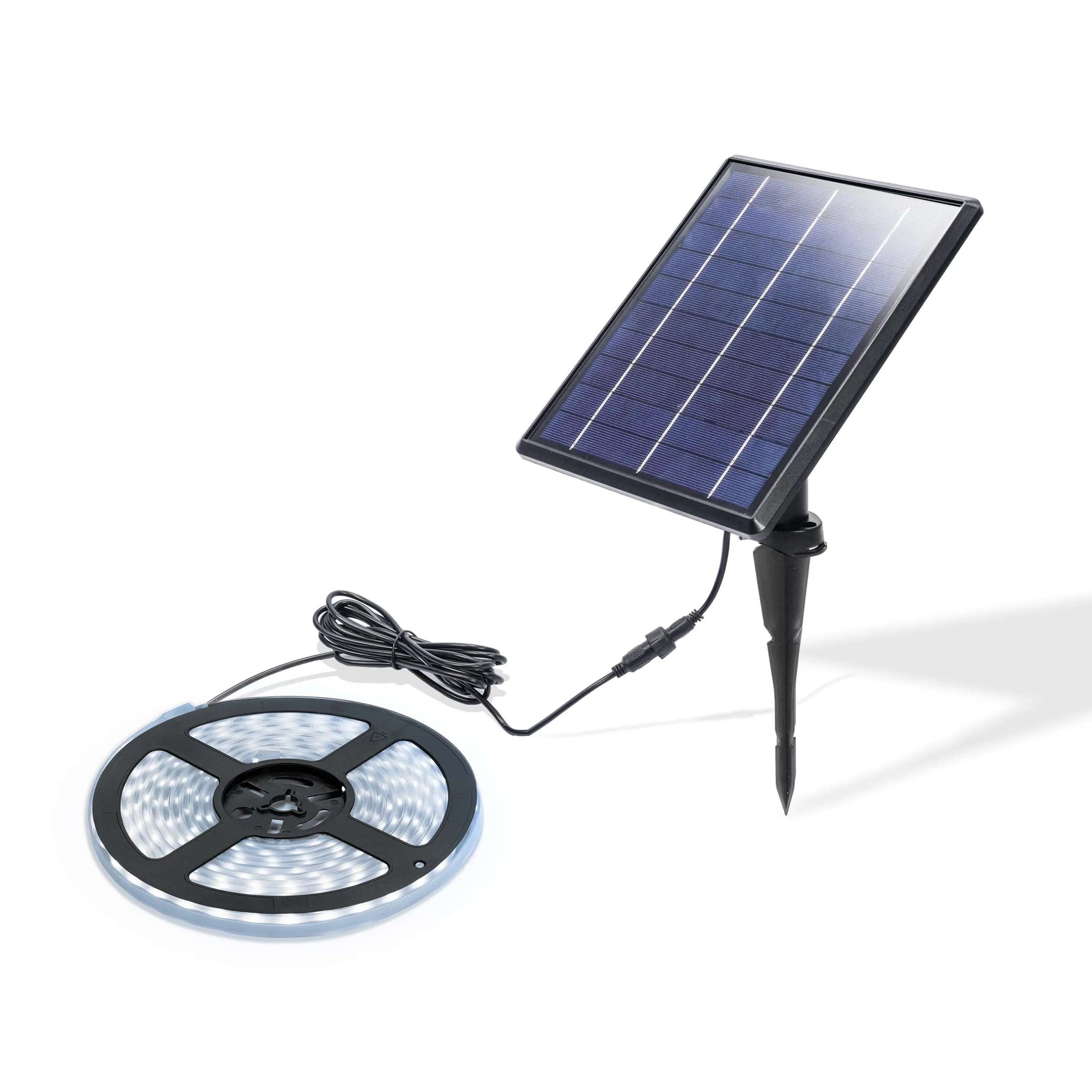 Solar LED-Lichterband mit 300 kaltweißen LEDs
