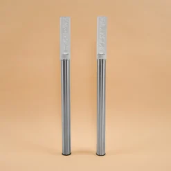 Solar LED Steckleuchtenset Twins 2er Set bernsteinfarben