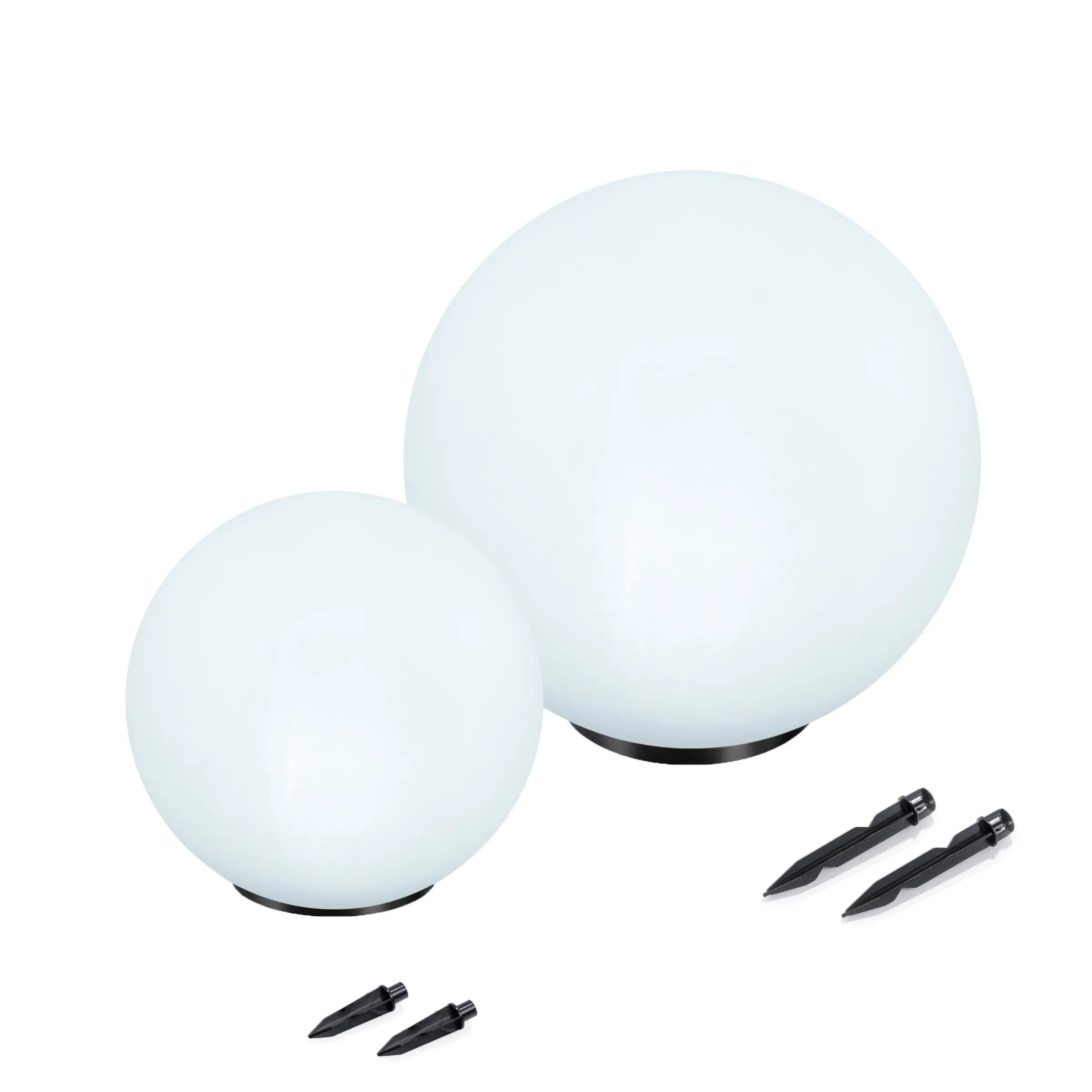 Solar Leuchtkugelset Basic ⌀ 20 & 30 cm mit 7 Lichtfarben