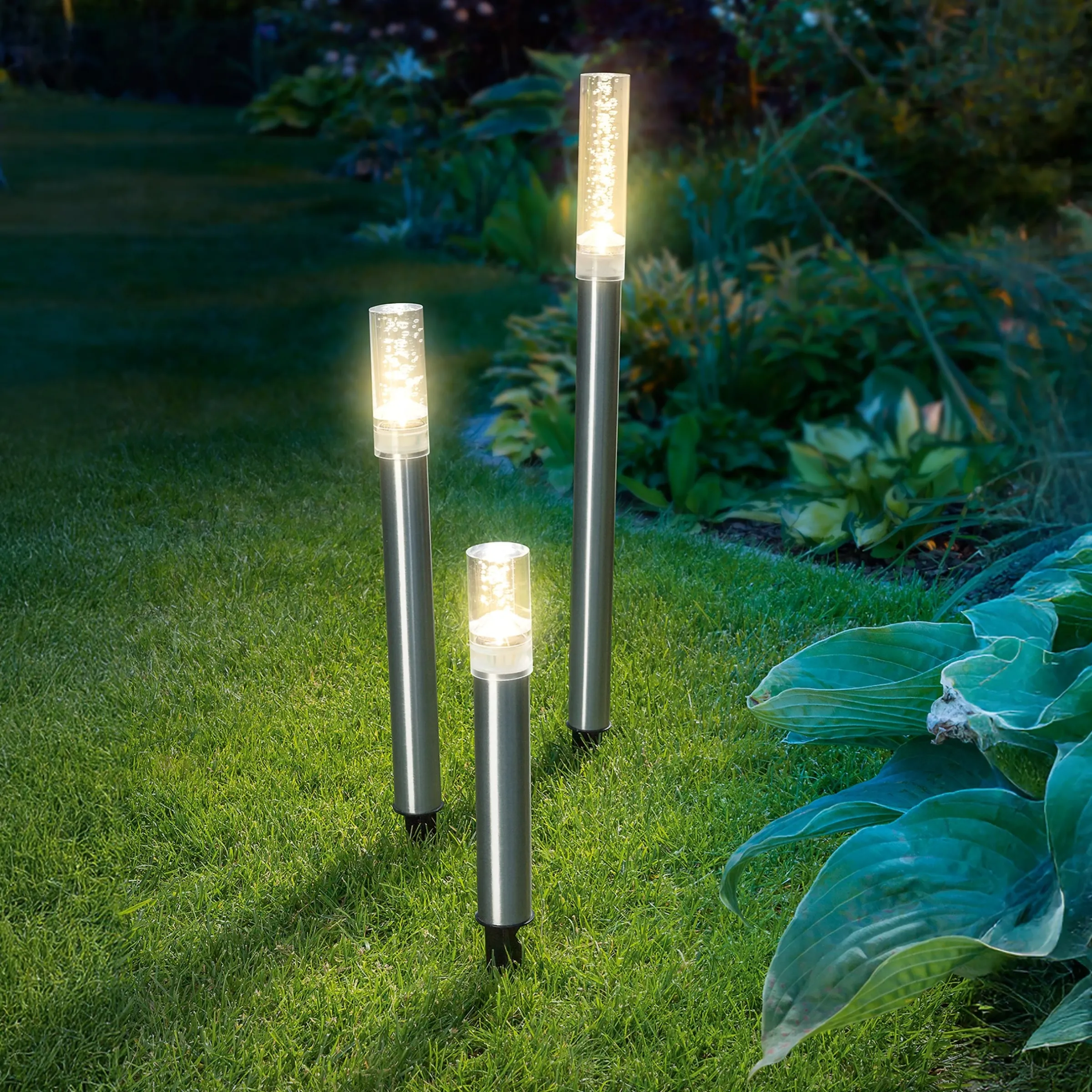 Solar Leuchtstabset Trio Sticks warmweiß