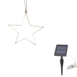 Solar Leuchtstern Ø 30 cm mit 134 warmweißen LEDs