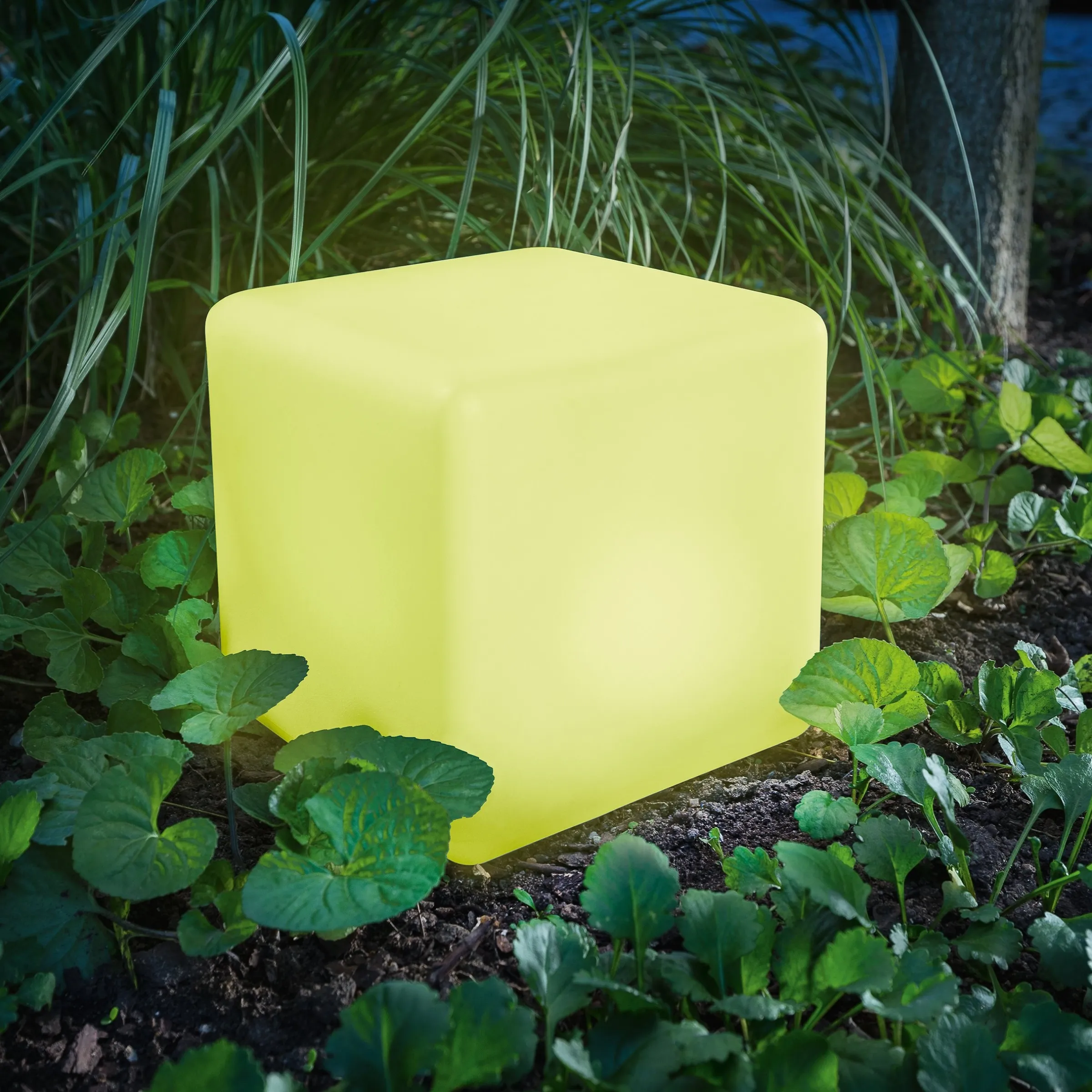 Solar Leuchtwürfel Smart Cube 18 cm