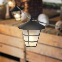 Solar Lichterkette Asia Style mit 10 Laternen