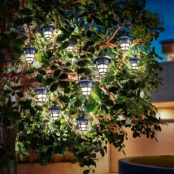 Solar Lichterkette Asia Style mit 10 Laternen