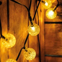 Solar Lichterkette BubbleBalls mit 30 warmweißen LEDs