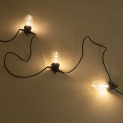Solar Lichterkette im Retro-Look mit 10 Glühbirnen