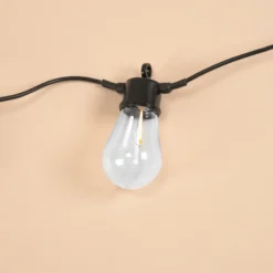 Solar Lichterkette im Retro-Look mit 10 Glühbirnen