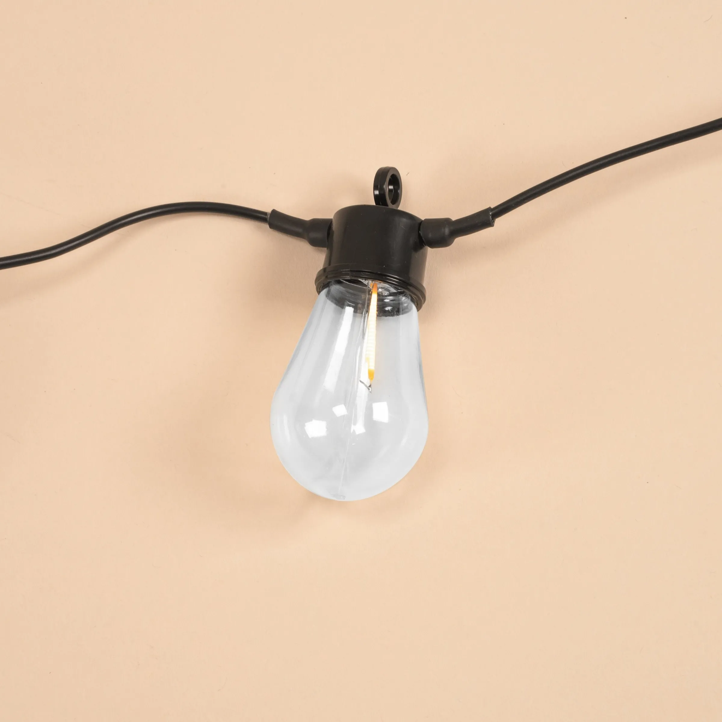 Solar Lichterkette im Retro-Look mit 10 Glühbirnen