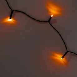 Solar Lichterkette mit 200 bernsteinfarbenen LEDs