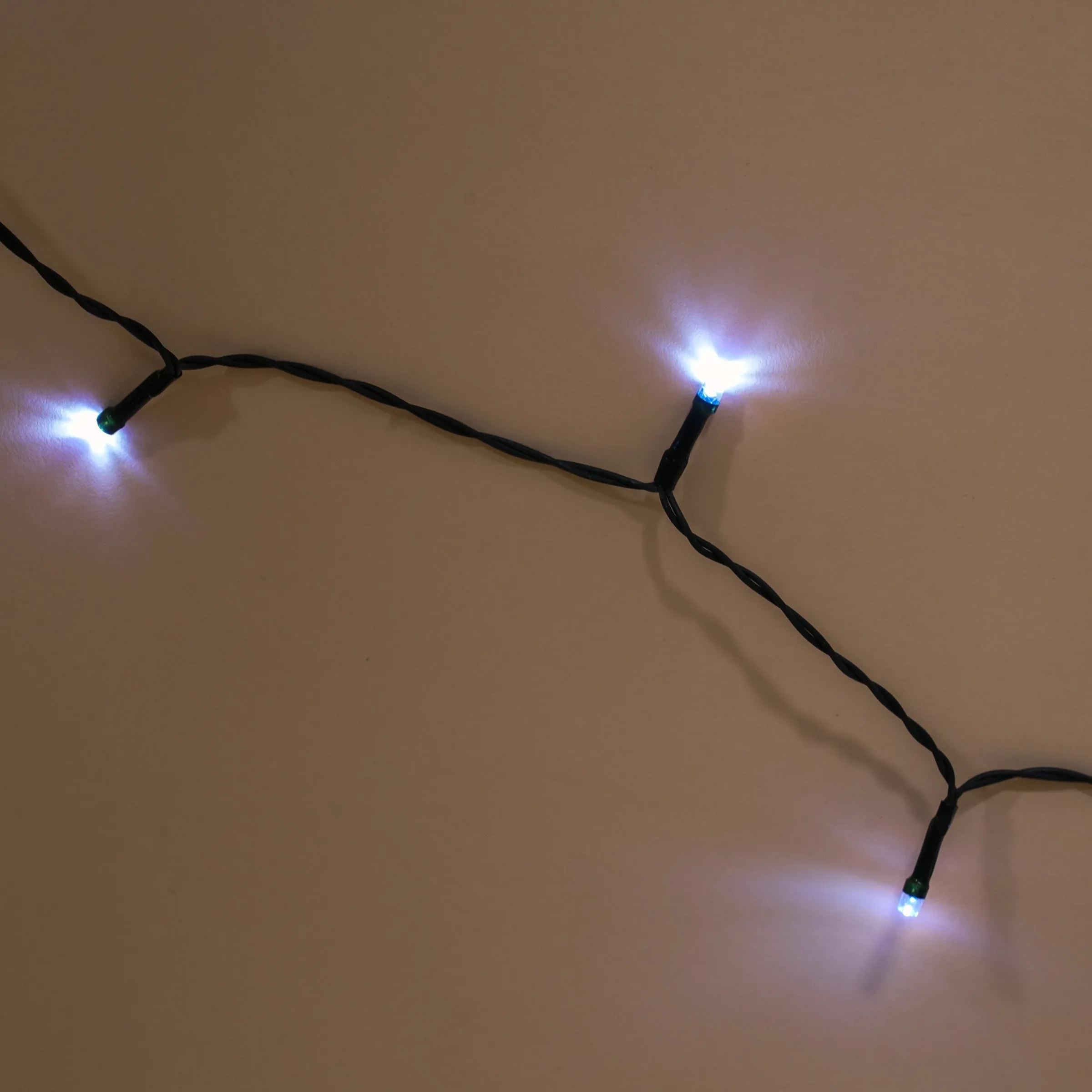 Solar Lichterkette mit 24 kaltweißen LEDs