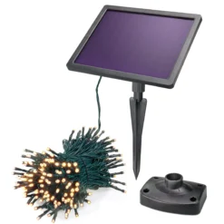 Solar Lichterkette mit 200 warmweißen LEDs