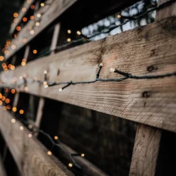 Solar Lichterkette mit 200 warmweißen LEDs
