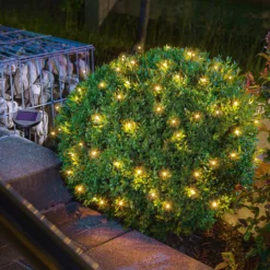 Solar Lichterkette mit 60 warmweißen LEDs