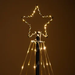Solar Lichterketten Weihnachtsbaum XXL, Höhe 2 m mit 200 LEDs