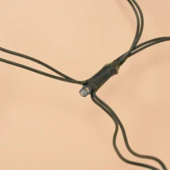 Solar Lichternetz mit 144 bernsteinfarbenen LEDs