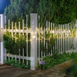 Solar Lichterschlauch mit 100 warmweißen LEDs