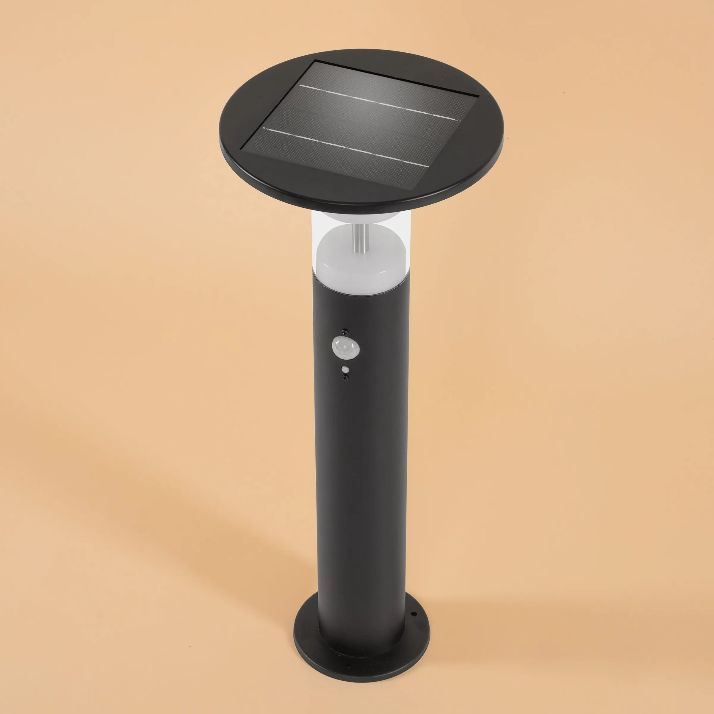 Solar PIR-Standleuchte Amelia 53 cm, schwarz
