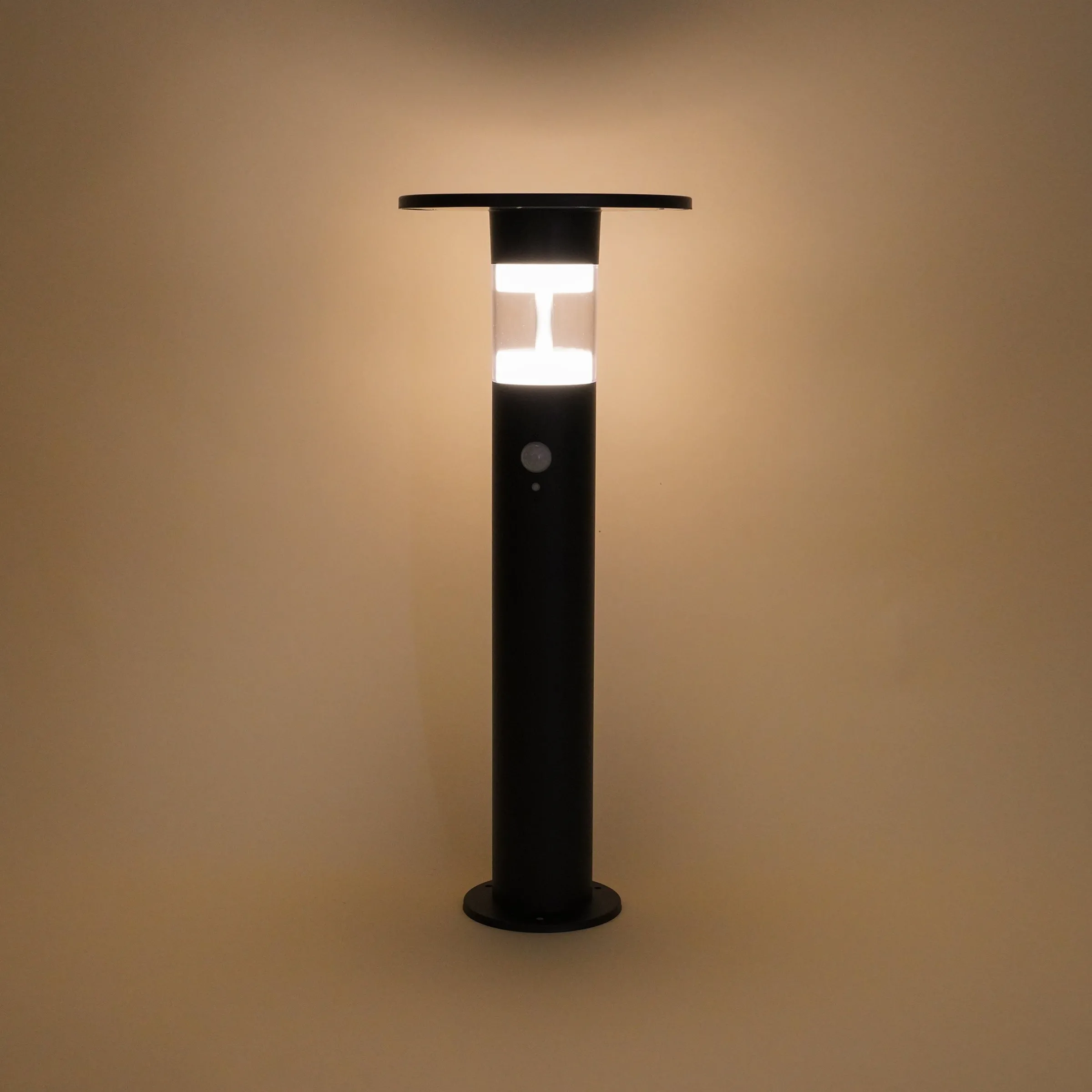 Solar PIR-Standleuchte Amelia 53 cm, schwarz