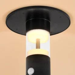 Solar PIR-Standleuchte Amelia 53 cm, schwarz