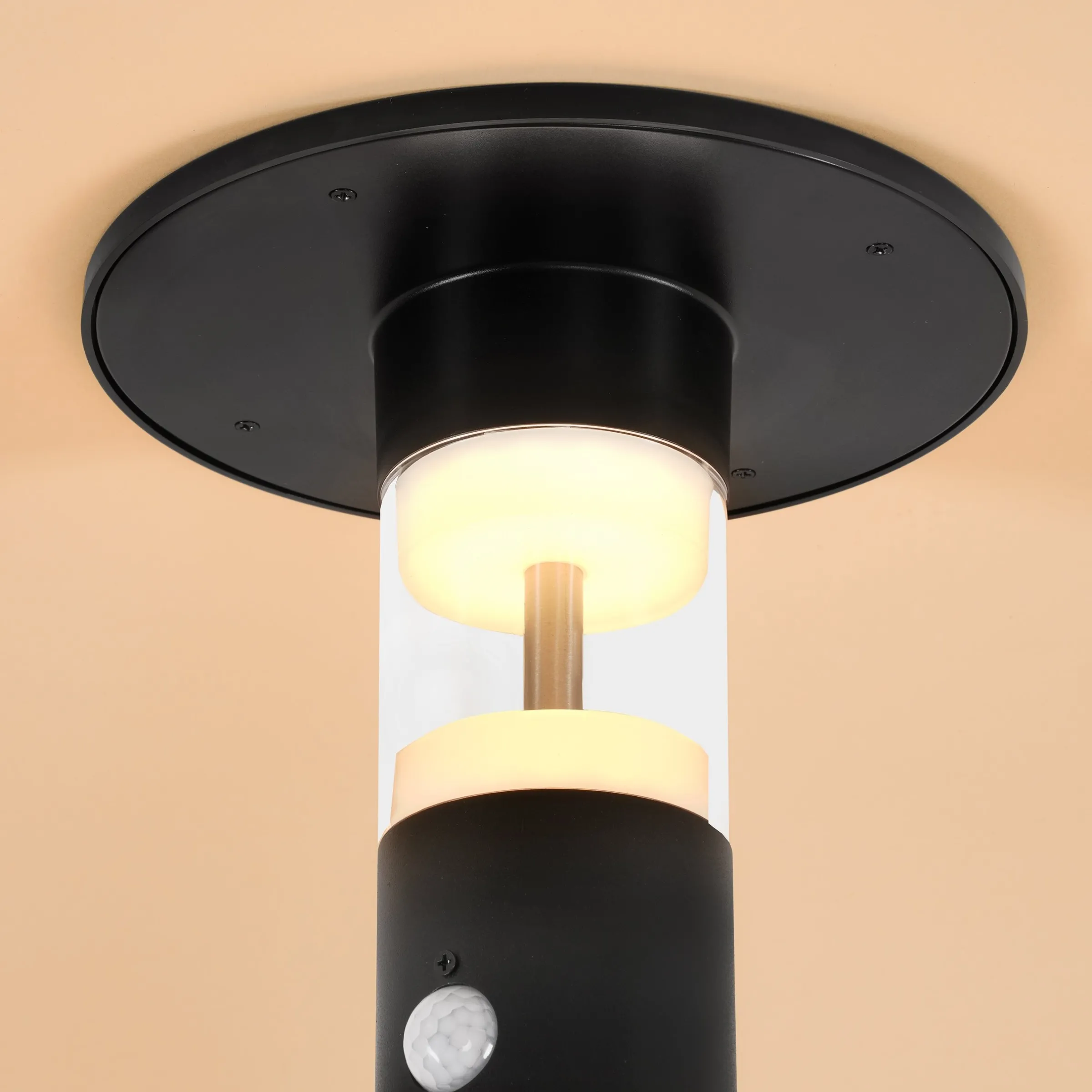 Solar PIR-Standleuchte Amelia 53 cm, schwarz
